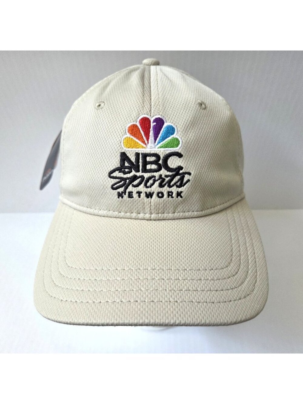 Vintage NBC Sports Network Hat Cap Mens Adjustable Beige Tan Pukka NEW